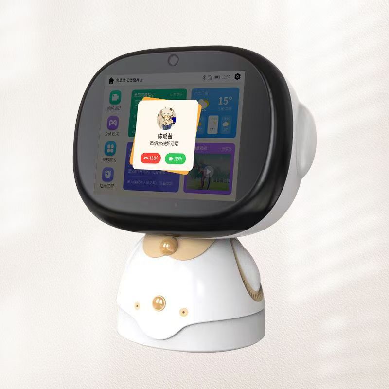 定制智慧居家养老机器人陪伴老人语音聊天呼救生理数据家庭 高清图片14