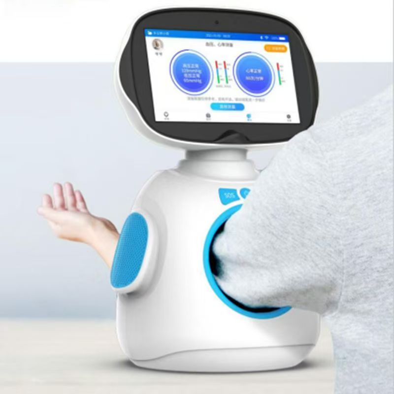 医院老人院机器人医养机器人血压陪伴血糖远程心率老人监控健康 高清图片11