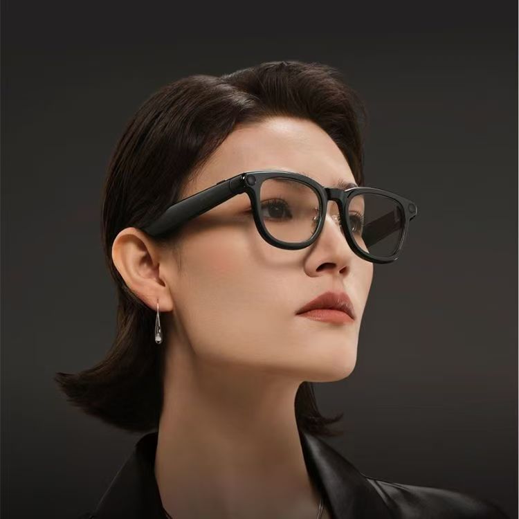 LONK新品AI翻译拍摄眼镜无线智能眼镜蓝牙音频眼镜xr语音操控镜黑 图片4