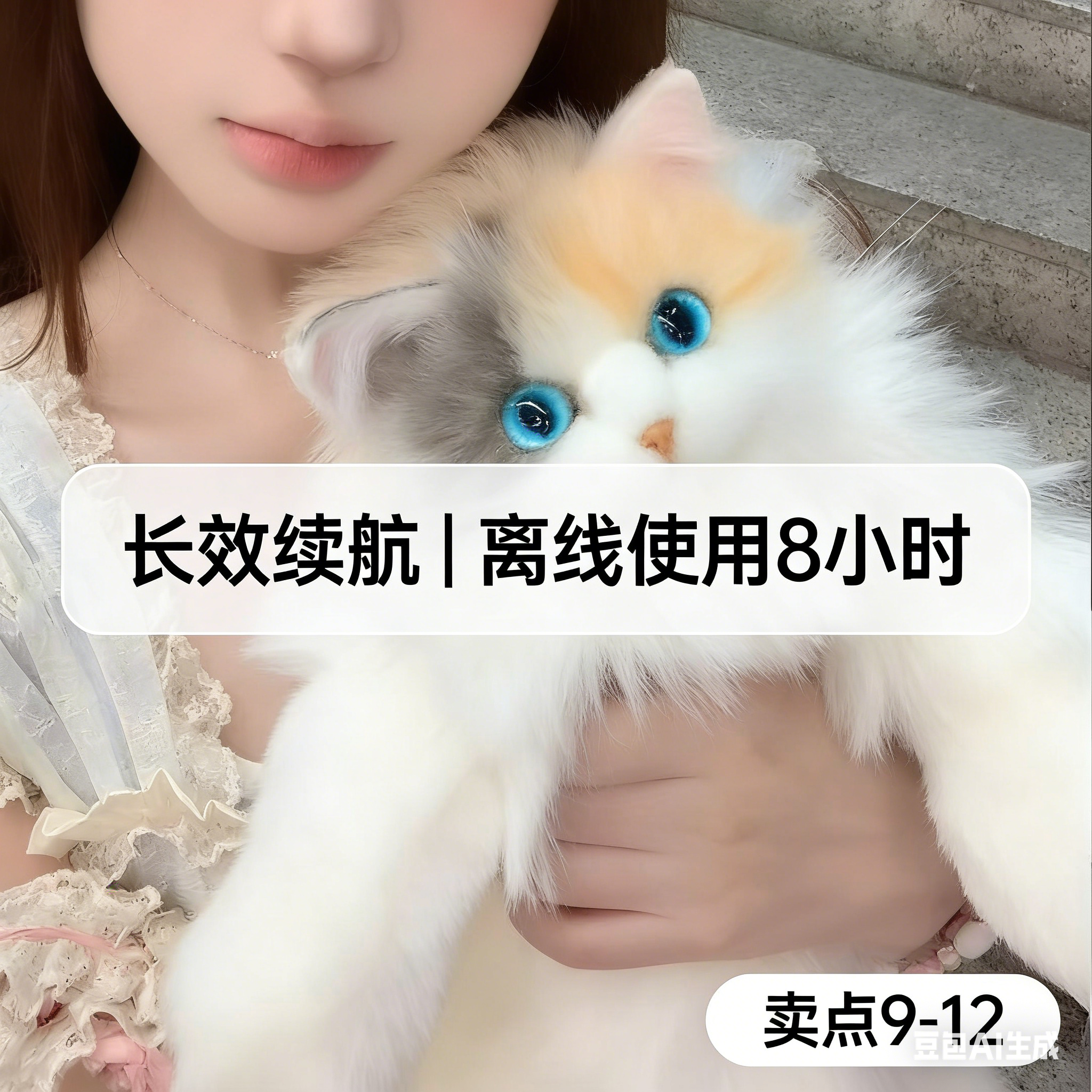 硅机猫不用铲屎的硅机生物 AI 智能聊天互动陪伴机器猫跨次元智慧生物聊天搭子送闺蜜礼物不用喂粮 高清图片9