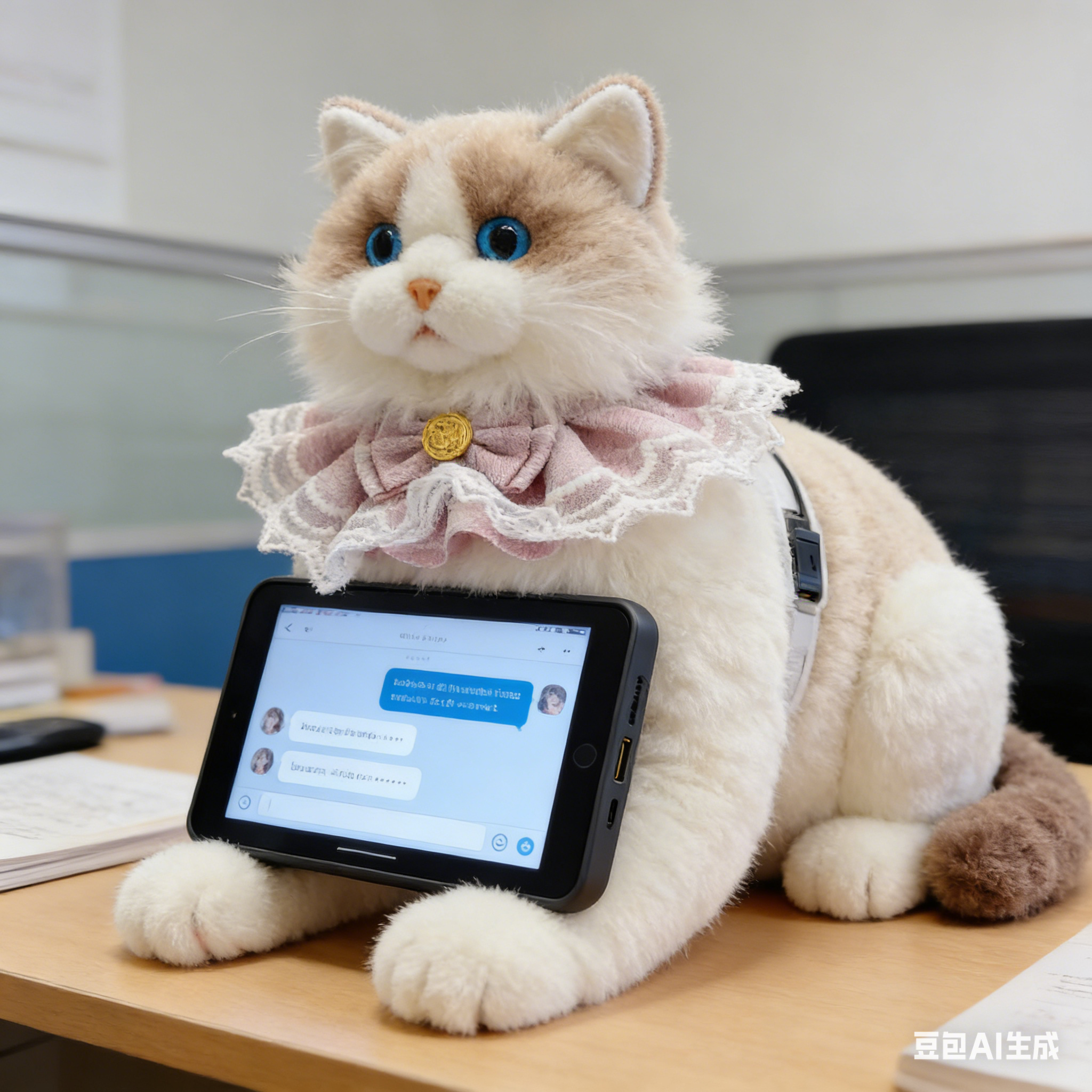 硅机猫不用铲屎的硅机生物 AI 智能聊天互动陪伴机器猫跨次元智慧生物聊天搭子送闺蜜礼物不用喂粮 高清图片22